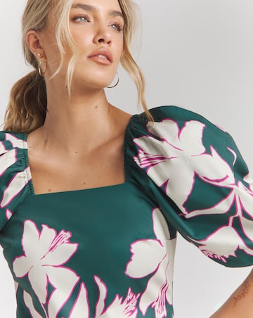 Joanna Hope Floral Cotton Shift Dress