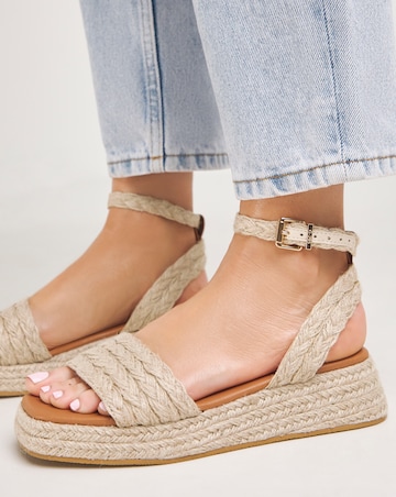 Orla Low Espadrille Wedge Sandals Extra Wide EEE Fit