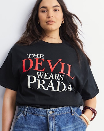 Simply Be Black The Devil Wears Prada License T-Shirt