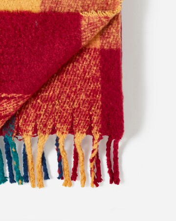 Checked Multicolour Faux Mohair Throw