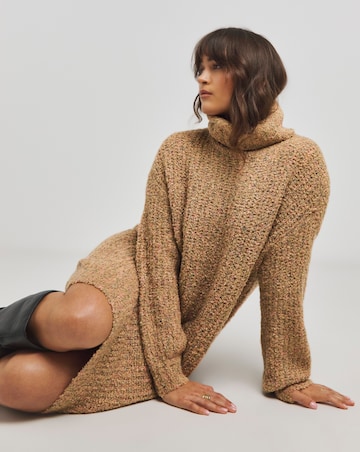 Native Youth Chunky High Neck Jumper Dress