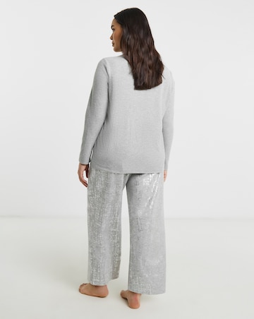 Henley Top Foil Print Lounge Set