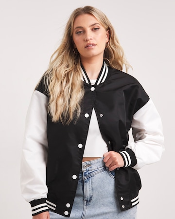 Black and White Varsity Jacket