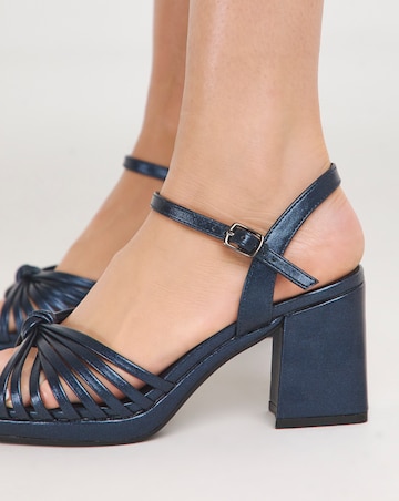 Cerise Twist Upper Platform Sandal Extra Wide EEE Fit