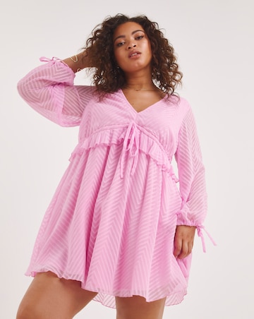 Georgette Frill Skater Dress