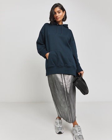 Midnight Blue Extreme Longline Hoodie