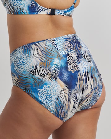 Fantasie Seraya Sands Gathered High Waist Bikini Brief Denim