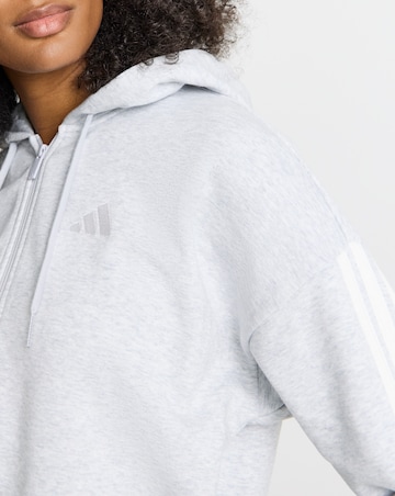 adidas Full Zip 3 Stripe Hoodie