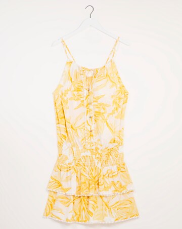 Vibrant Islands Tiered Mini Dress