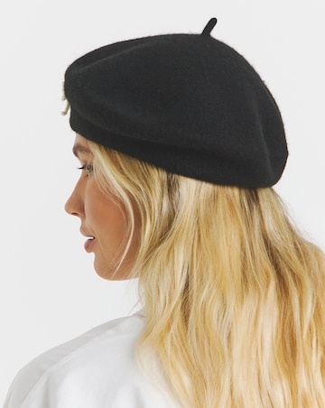 Pearl Bow Detail Beret