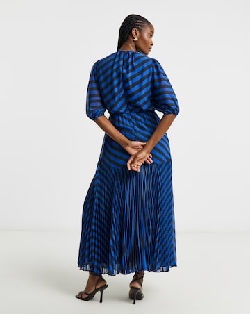 Joanna Hope Stripe Print Tea Dress