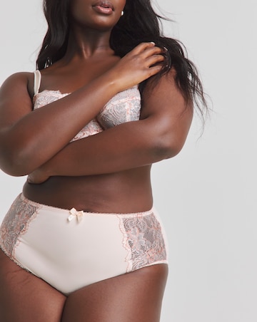 Pretty Secrets (2 Pack) Ella Lace Brief Knickers Blush/White