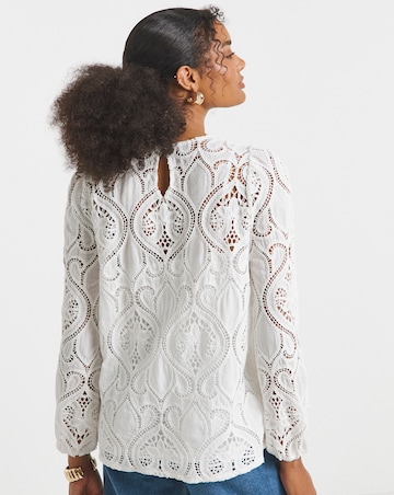 Joanna Hope Premium Broderie Blouse
