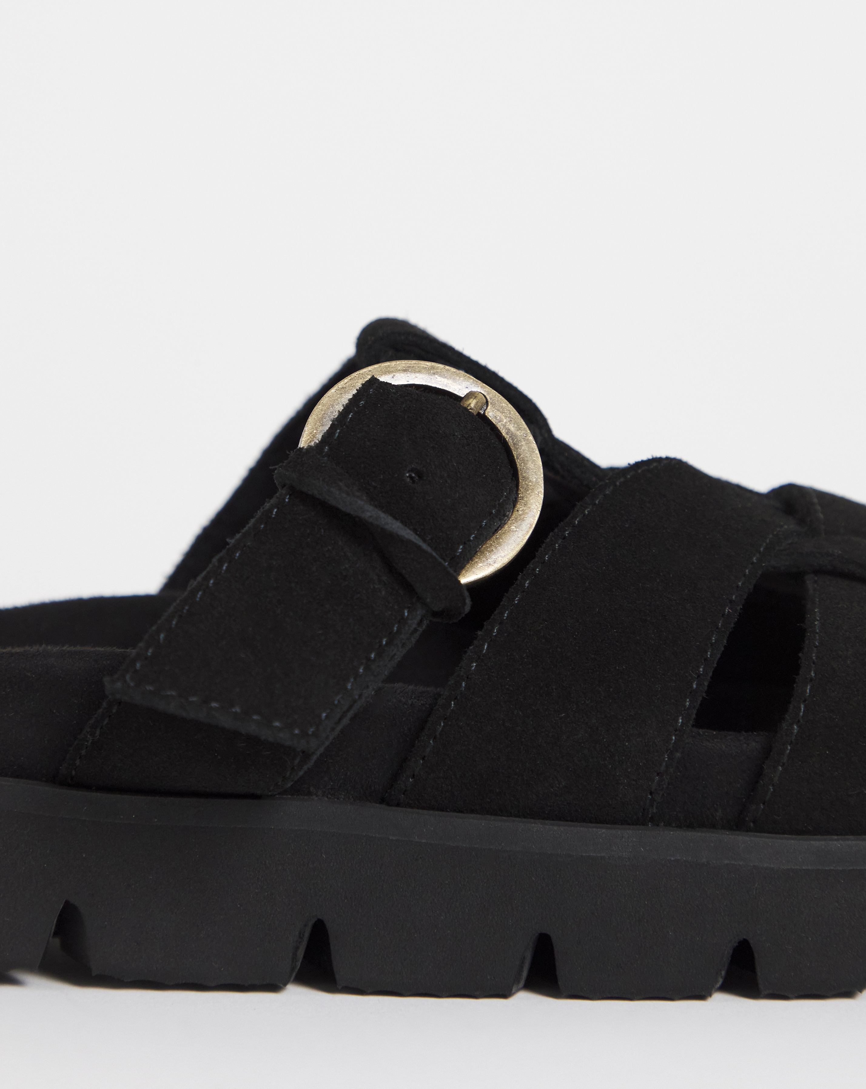 Aziza Suede Woven Closed Toe Mule Shoes - Wide Fit (E) | Simply Be