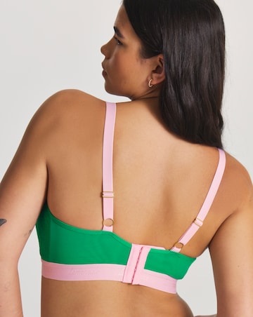 Lemonade Dolls Synergy Lace Fuller Cup Bralette Emerald/Pink