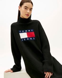 Tommy Jeans Turtleneck Flag Dress
