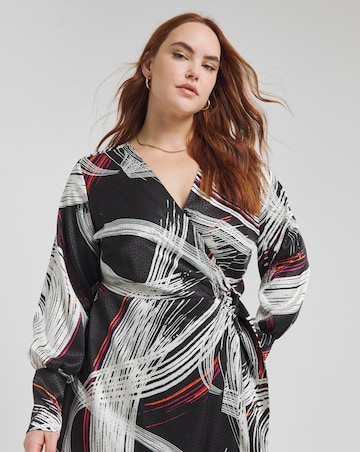Joanna Hope Jacquard Wrap Dress