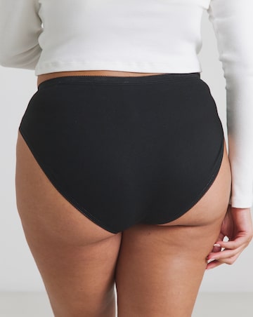 Sloggi (3 Pack) Tai Hi Leg Cotton Knickers Black