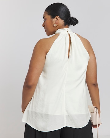 Joanna Hope Corsage Halter Neck Top