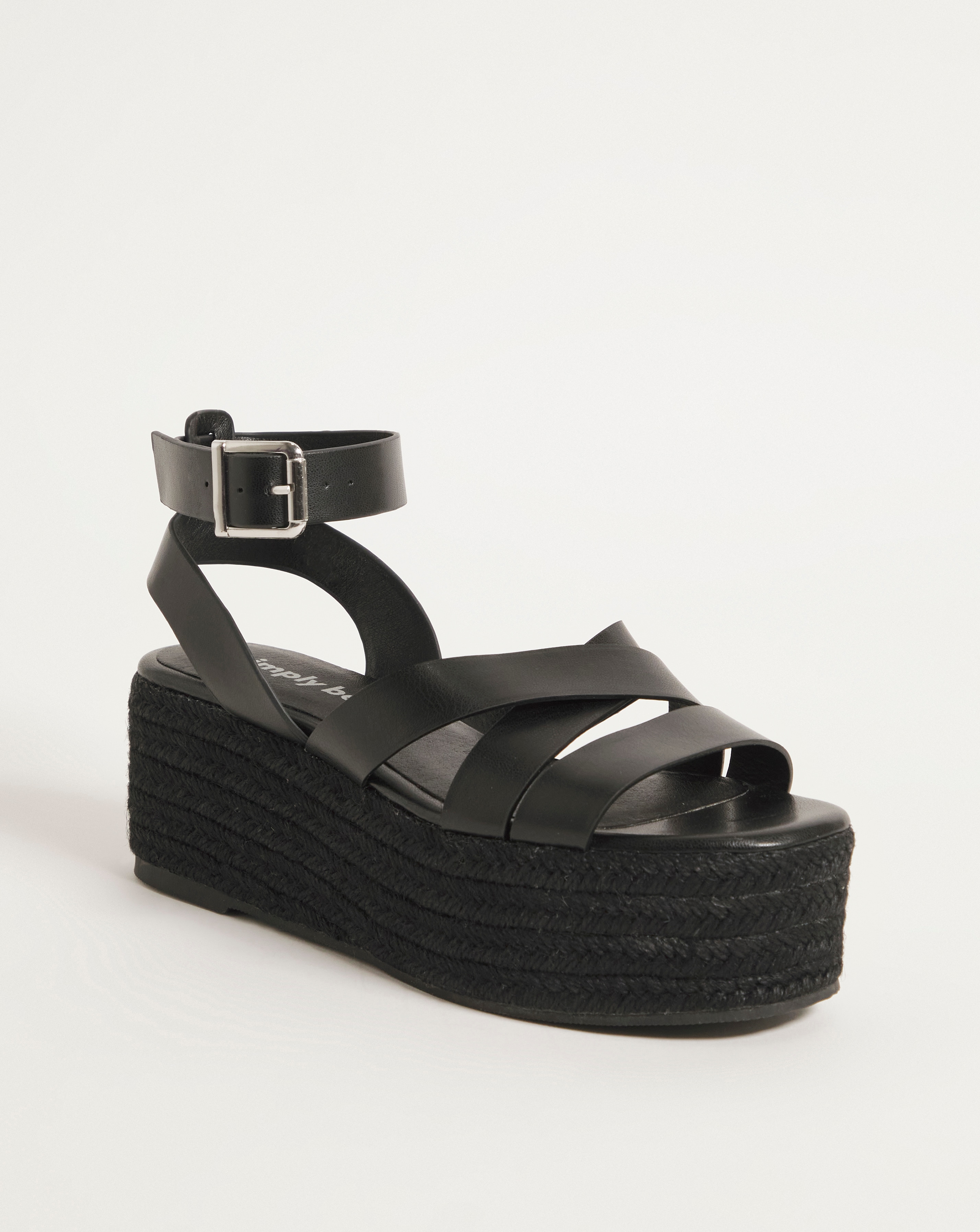 Arabella Flatform Espadrille Sandals Ex Wide Fit | Simply Be