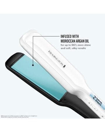 Remington Shine Therapy Wide Plate Hair Straightener