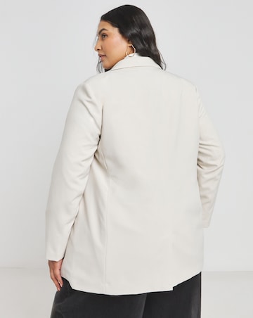 Neutral Single Breasted Blazer