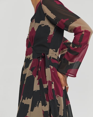 Religion Wrap Long Sleeve Maxi Dress