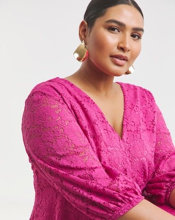 Joanna Hope Midi Lace Dress