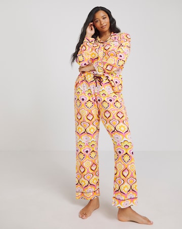 Pretty Secrets Retro Love Button Through PJ Set