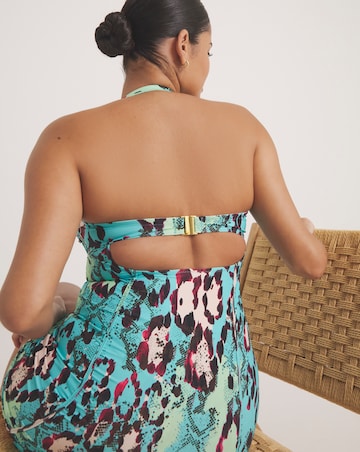 Magisculpt Sculpt Ruched Bandeau Tummy Control Swimdress