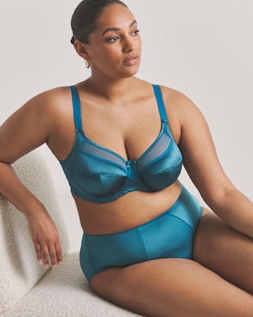 Goddess Keira Full Cup Wired Bra Med Blue