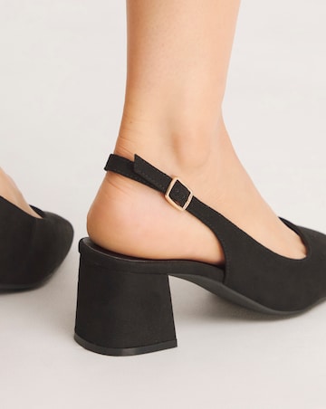 Henrietta Flexi Sole Block Heel Slingback Shoe Extra Wide EEE fit