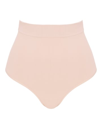 MAGISCULPT Medium Tummy Control Seamfree High Waist Brief - Almond
