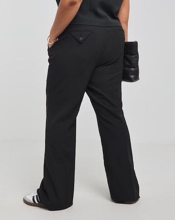 Black Bootcut Workwear Trouser