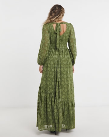 Lovedrobe Tie Back Maxi With Asymmetric Split Hem