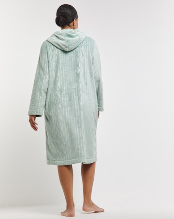 Pretty Secrets Zip Through Fleece Dressing Gown