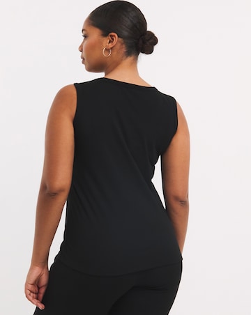 Pretty Secrets Thermal Brushed Fleece Vest - Black