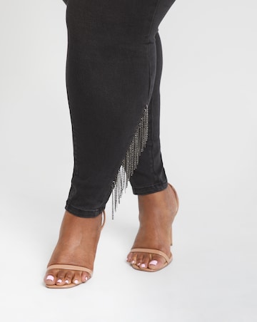 Chloe Chain Fringe Skinny Jeans