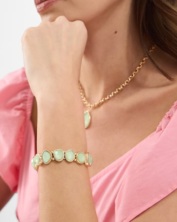 Accessorize Gemstone Stretch Bracelet