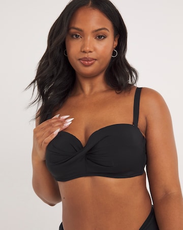 MAGISCULPT Twist Front Bandeau Underwired Bikini Top