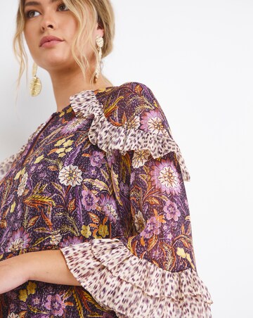 Jo by Joanna Hope Print Ruffle Dress