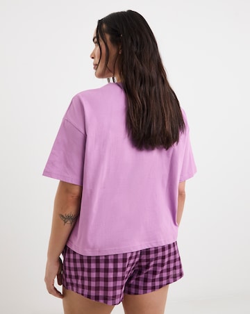 Simply Be Gingham Pyjama Short Set