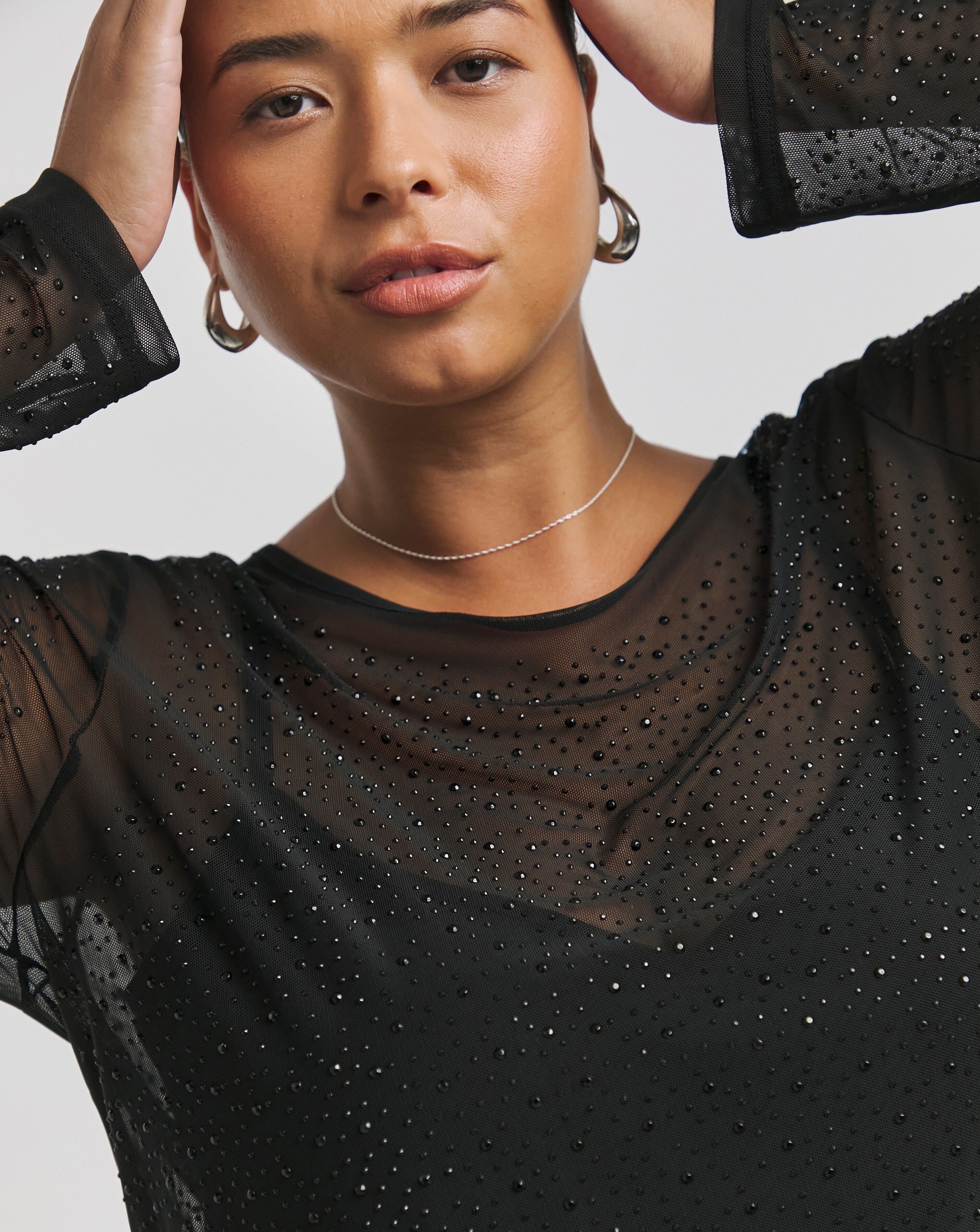 black mesh tops uk