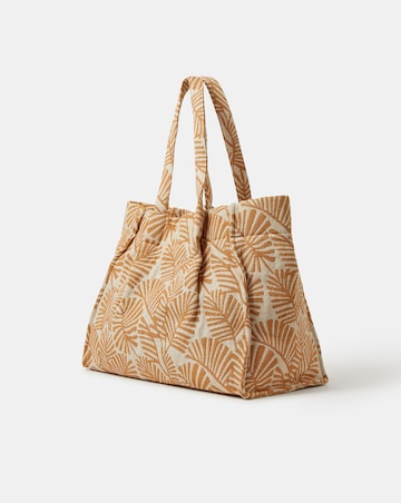 Accessorize Palm Print Beach Tote Bag