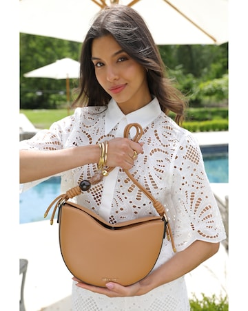 Luella Grey  Cora Camel Saddle Crossbody