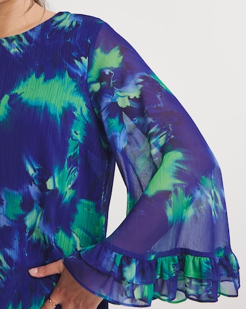 Joanna Hope Fluted Sleeve Shift Dress