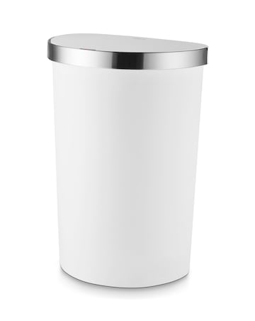 Tower White 50L Curved Sensor Bin