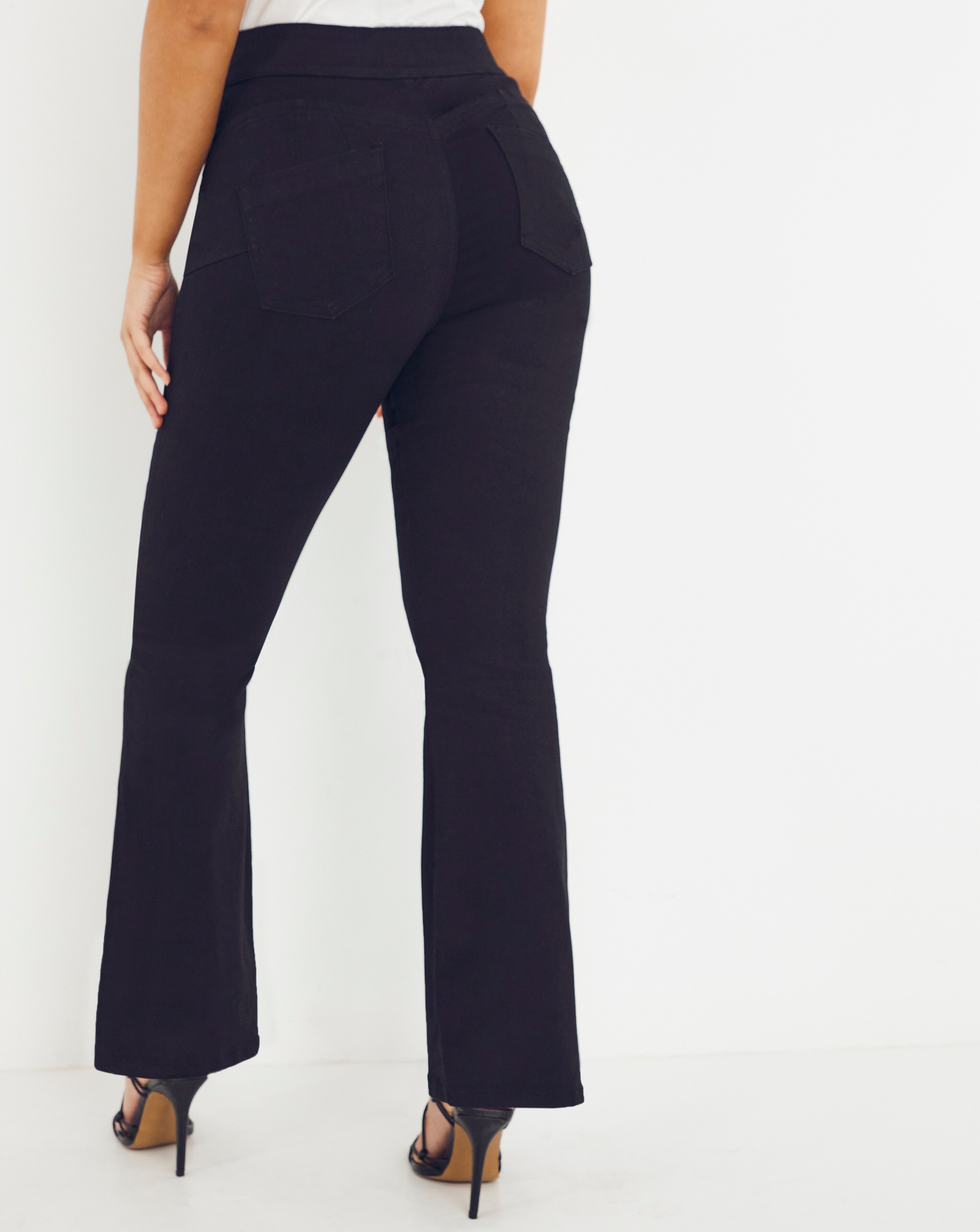 Sculpt Define Black Bootcut Jeggings Simply Be