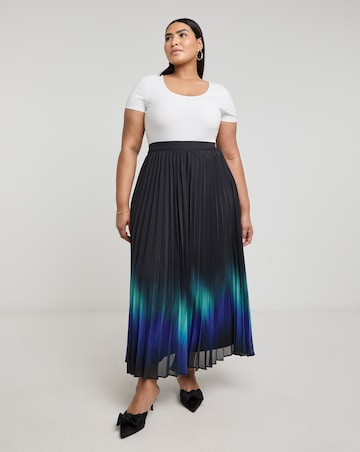 Joanna Hope Ombre Pleated Skirt