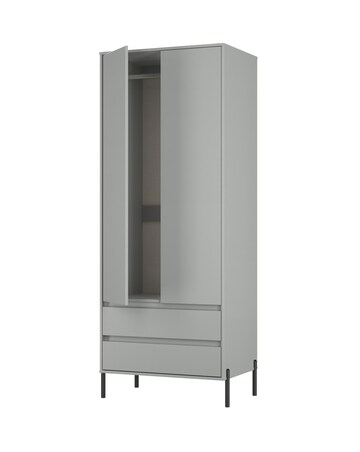 Sloan Ready Assembled 2 Door 2 Drawer Wardrobe